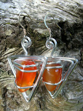 Pendientes de cornalina