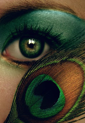 imagen mujer+ojos verdes