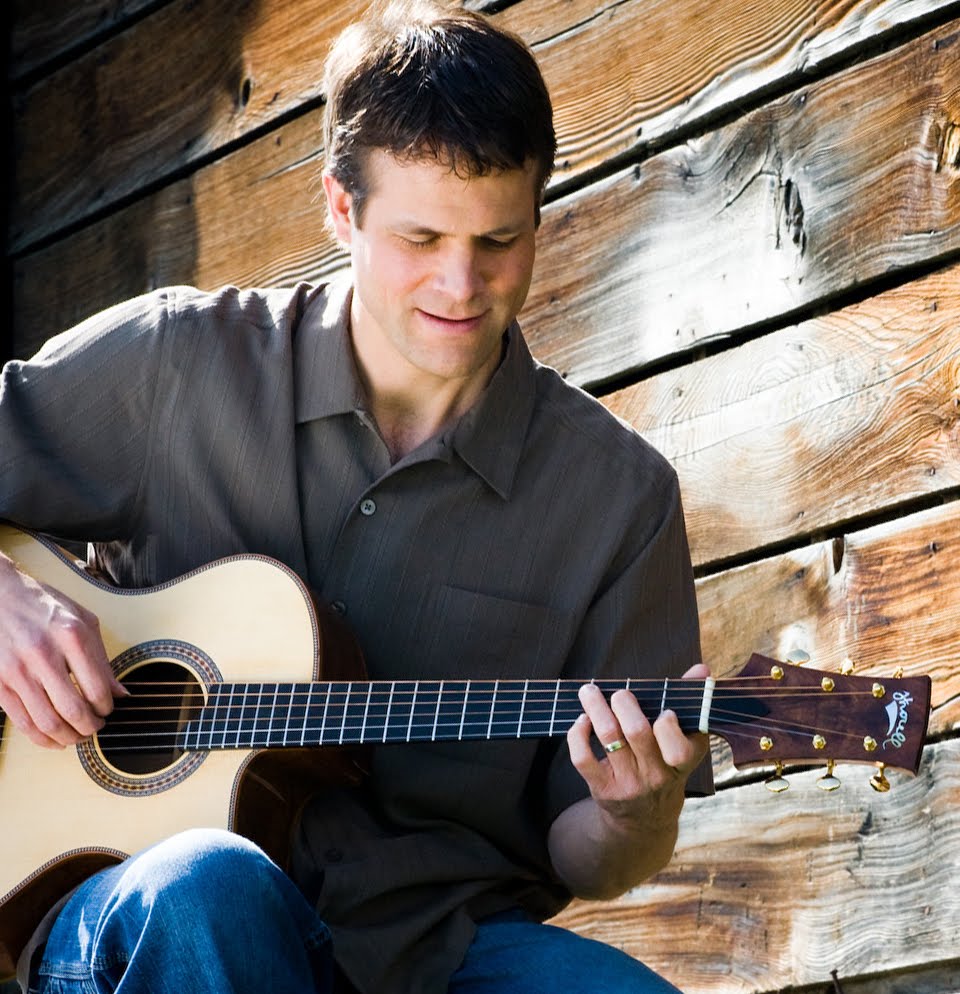 Austin Weyand and his Thorell "Corina" Guitar