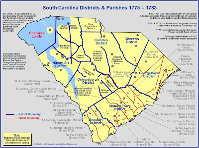 sc south chester swamp fox map carolina county counties maps during parishes districts revolution adam brigade mullins pm posted