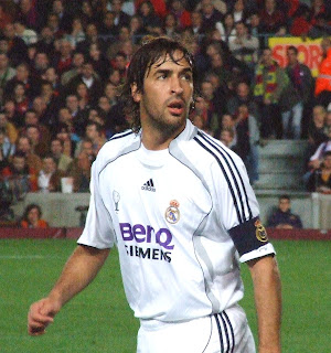Raul Gonzales Spanish Football Forward 