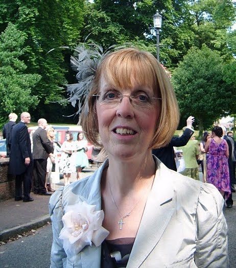 Me at Lucy's Wedding. The sun does shine in England!