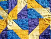 Blue and Gold Friendship Quilt