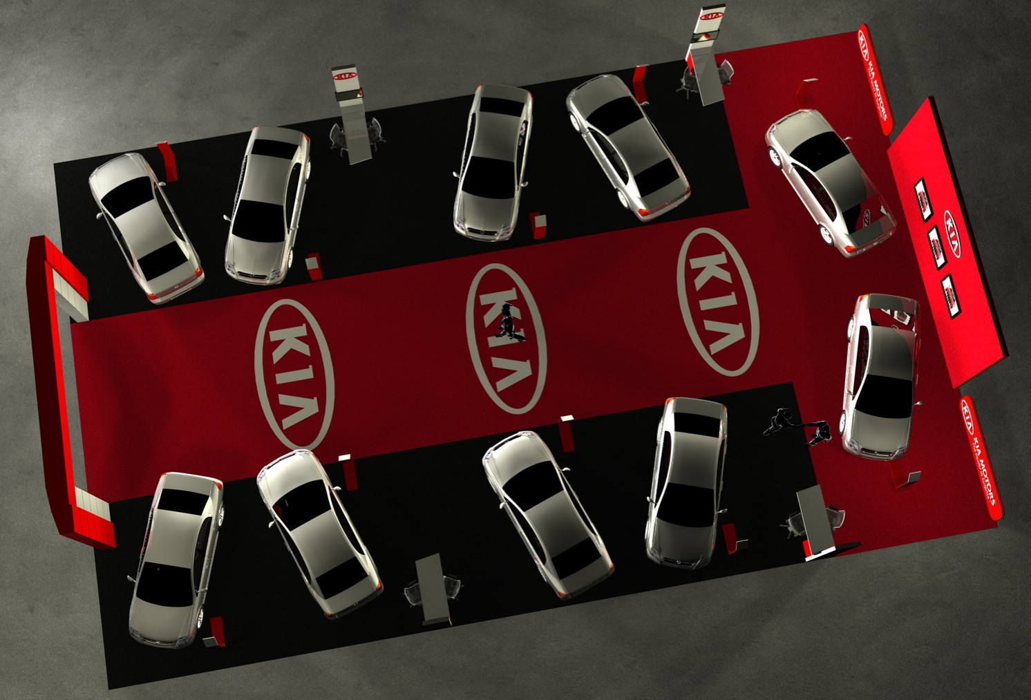 speakers DESIGNQUITO Stand KIA modificado