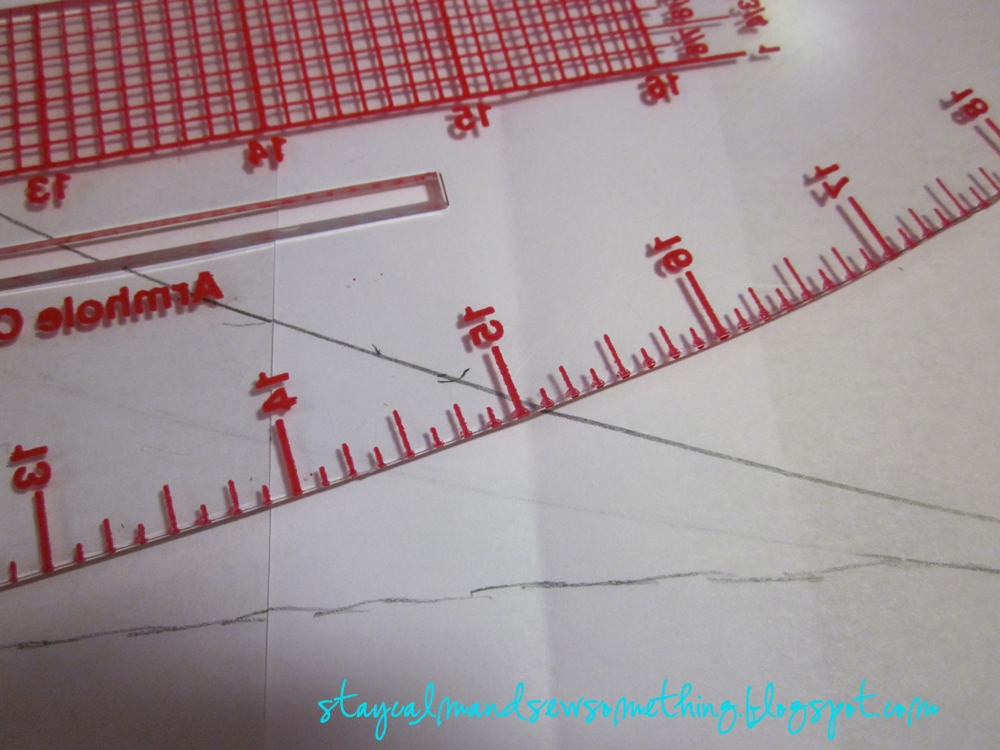 lay another layer of paper over the new pattern paper wedding dress template