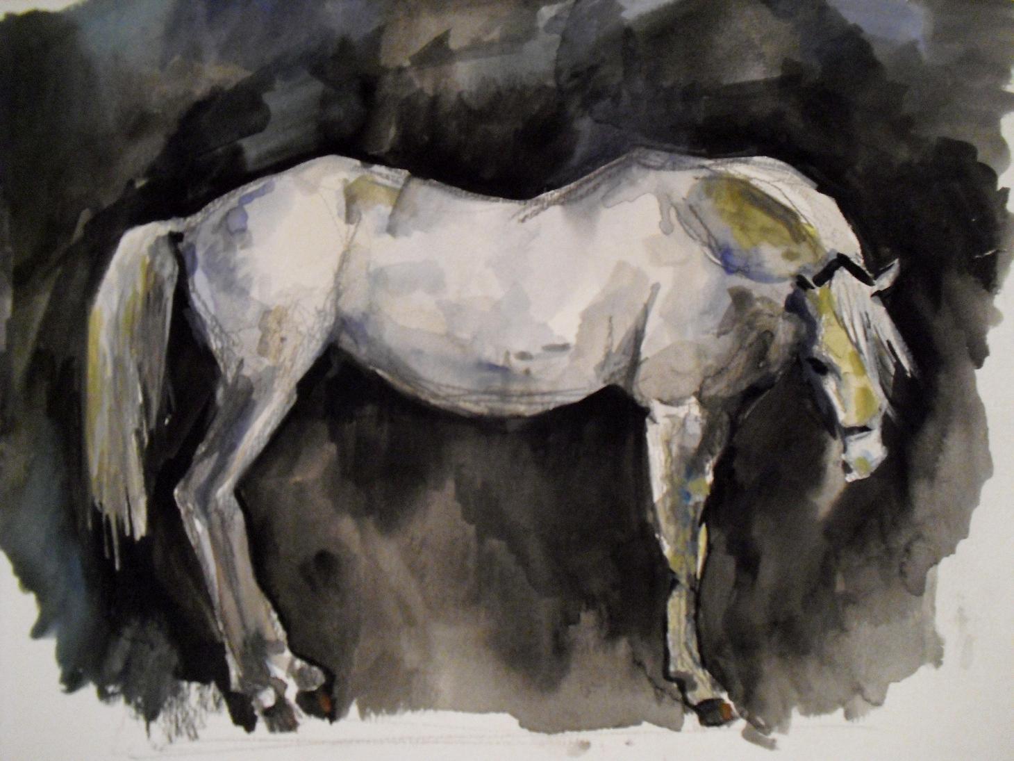 Pure Arabian Horses [water colours sketches] Art Blog of Alexandra