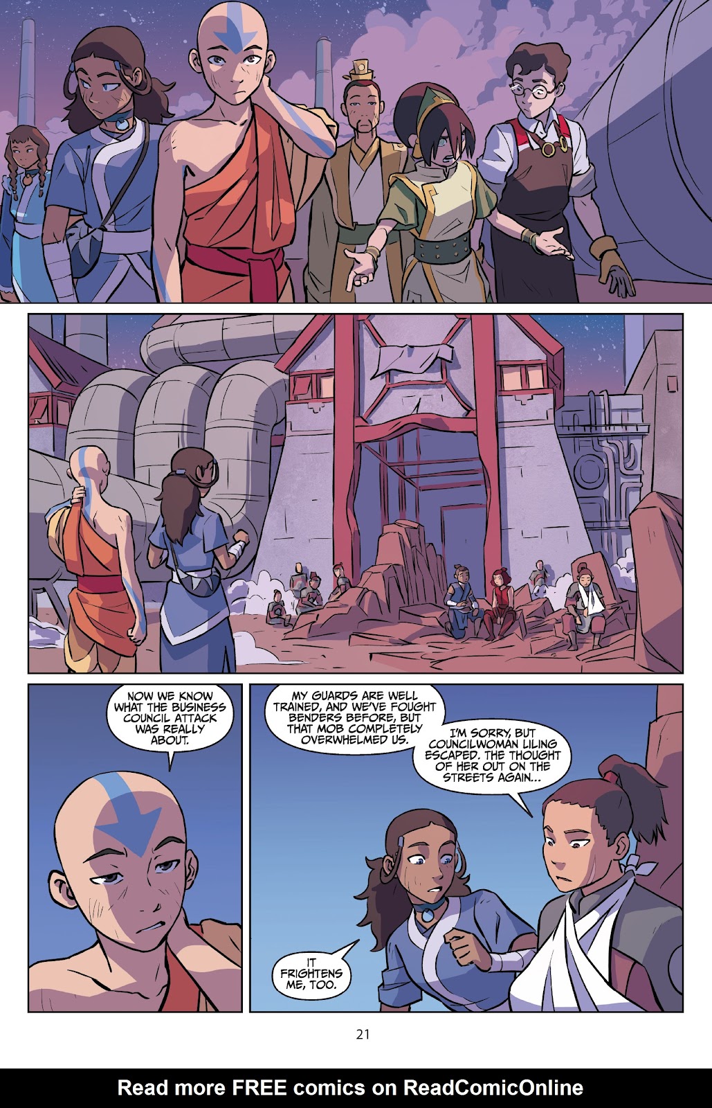Read online Nickelodeon Avatar: The Last Airbender - Imbalance comic -  Issue # TPB 3 - 22