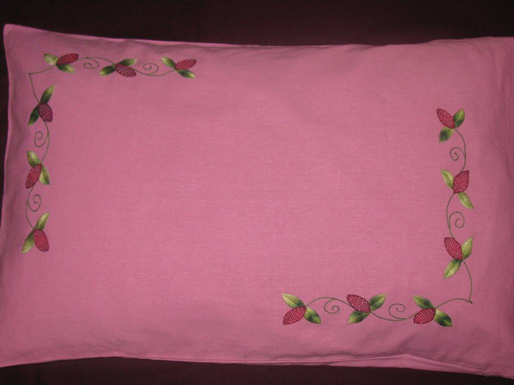 Lovely Life... Pink Linen Pillow Cover