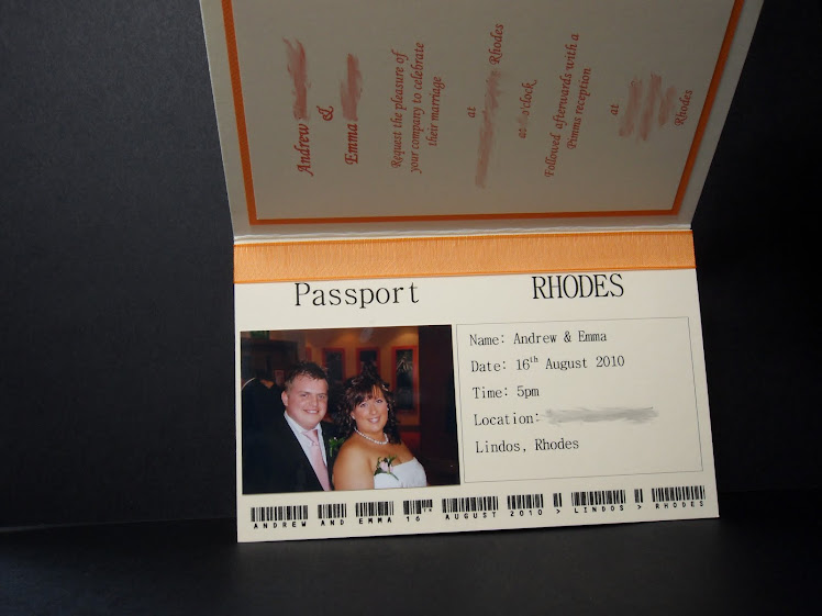 Emma & Andrew Passport Invite