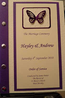 Order of Service book
