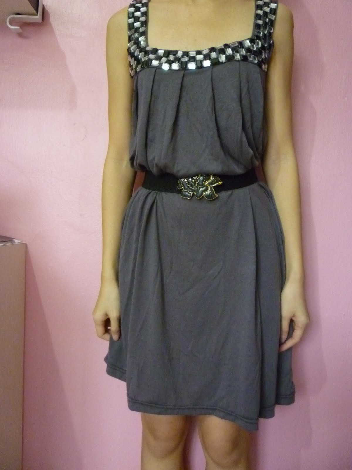 oh! armoire: Jeweled Pinafore Casual / Dinner Dress. (T819)