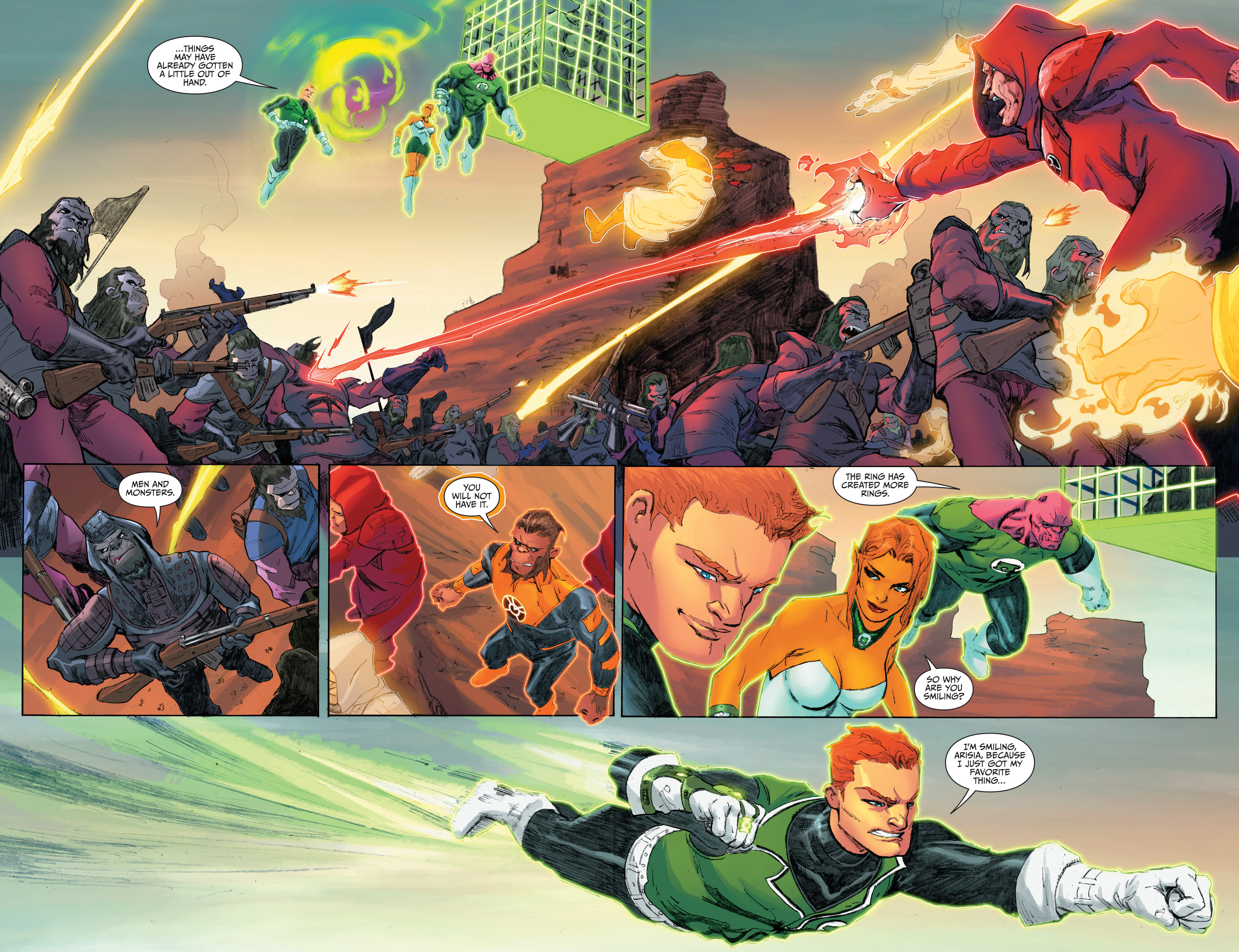 Read online Planet of the Apes/Green Lantern comic -  Issue #3 - 15