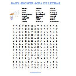 Featured image of post Juegos De Baby Shower Para Imprimir Sopa De Letras Otro gran cl sico para baby shower muy divertido