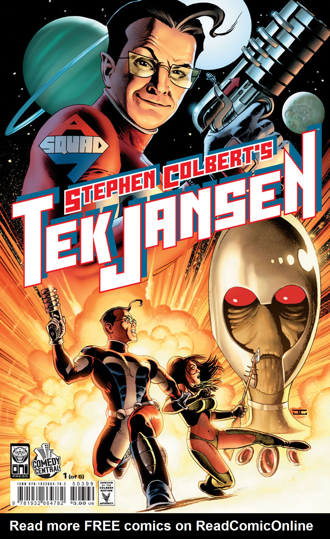 Read online Stephen Colbert's Tek Jansen comic -  Issue #1 - 1