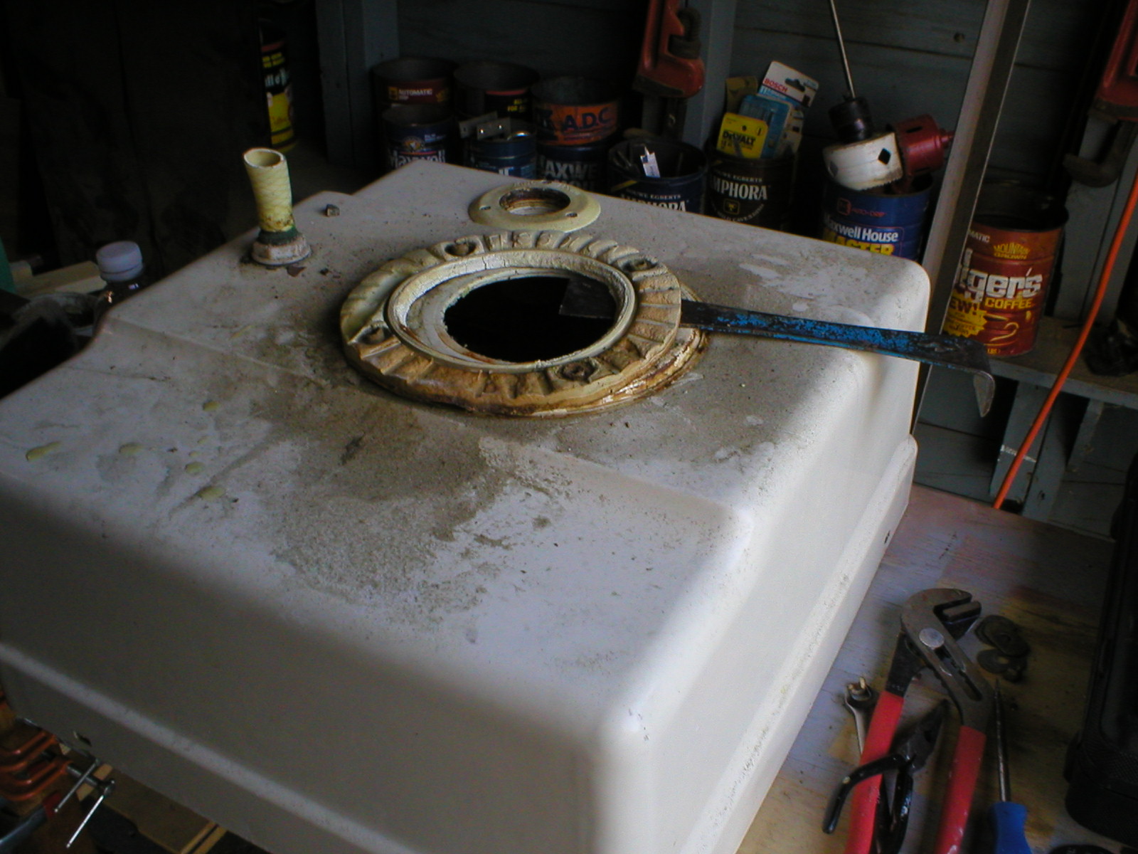 Silverton 34C More on the toilet project