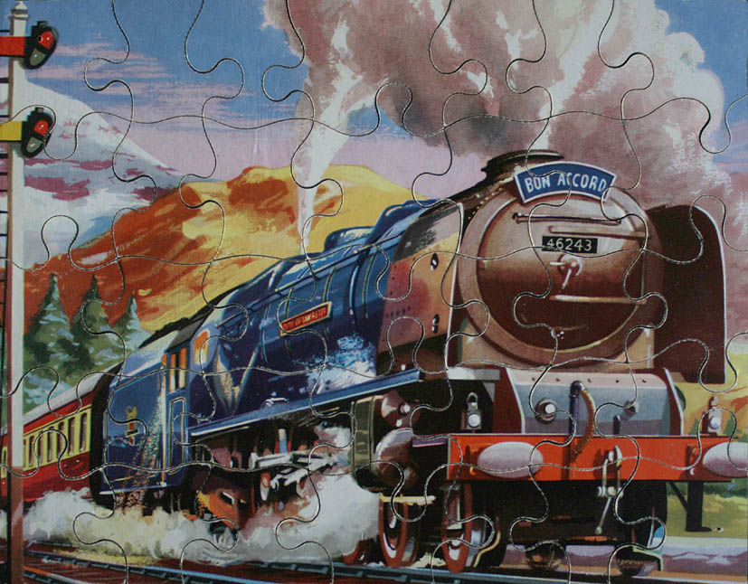 STEAM TRAINS AND JIGSAW PUZZLES Children's Jigsaws