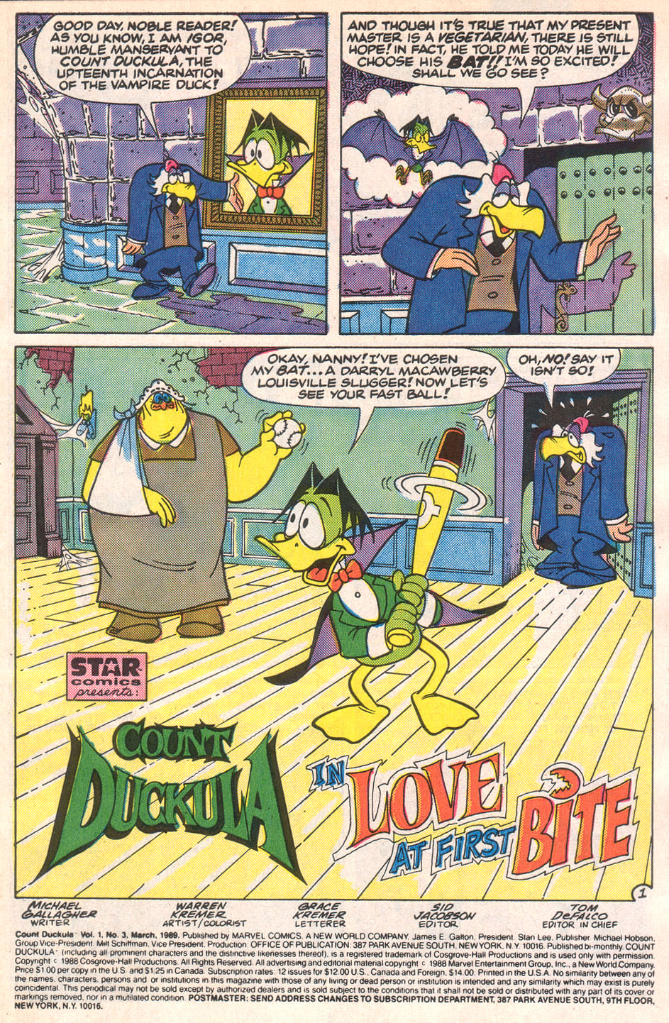 Read online Count Duckula comic -  Issue #3 - 3