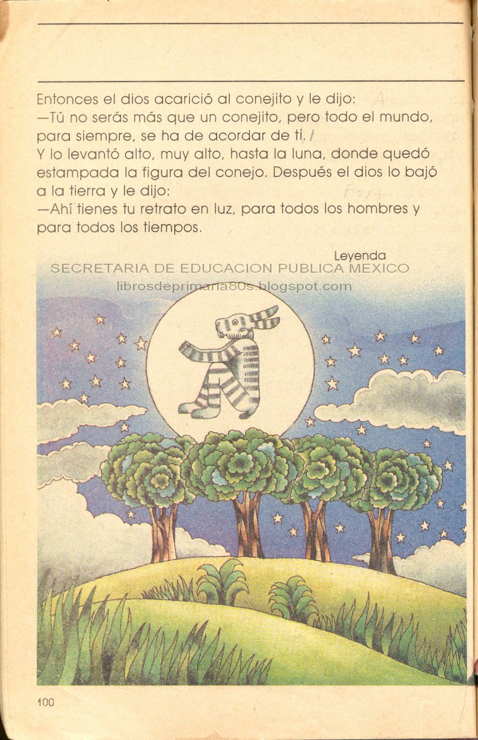 Libros de Primaria de los 80's: El conejo de la luna (Mi libro de segundo  Lecturas)