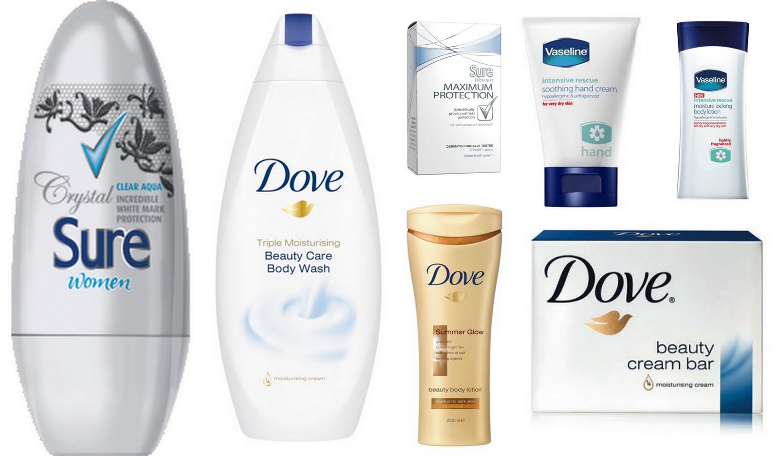 Giveaway Dove, Vaseline and Sure hampers for 3 readers Beauty follower