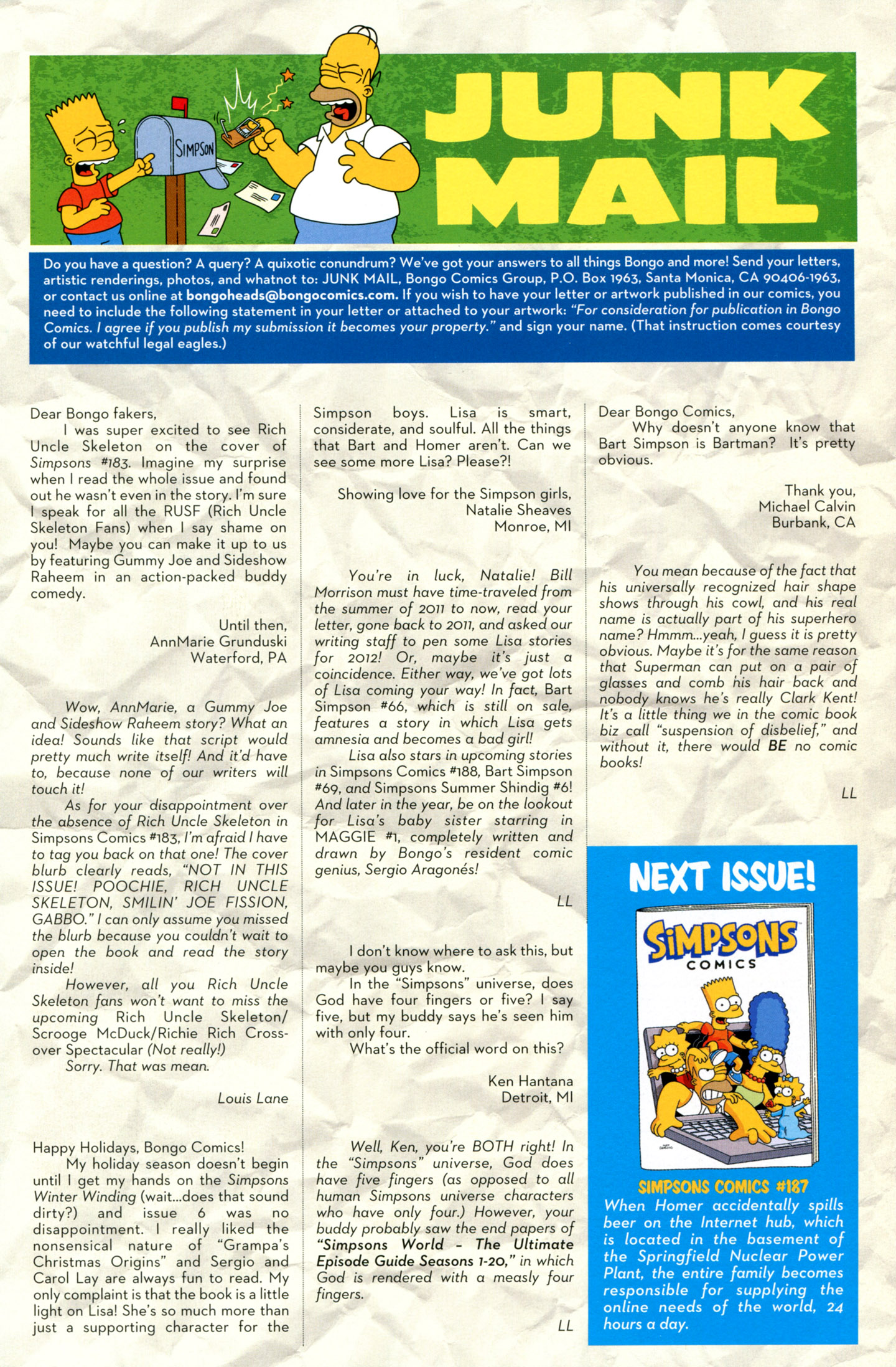 Read online Simpsons Comics comic -  Issue #186 - 27