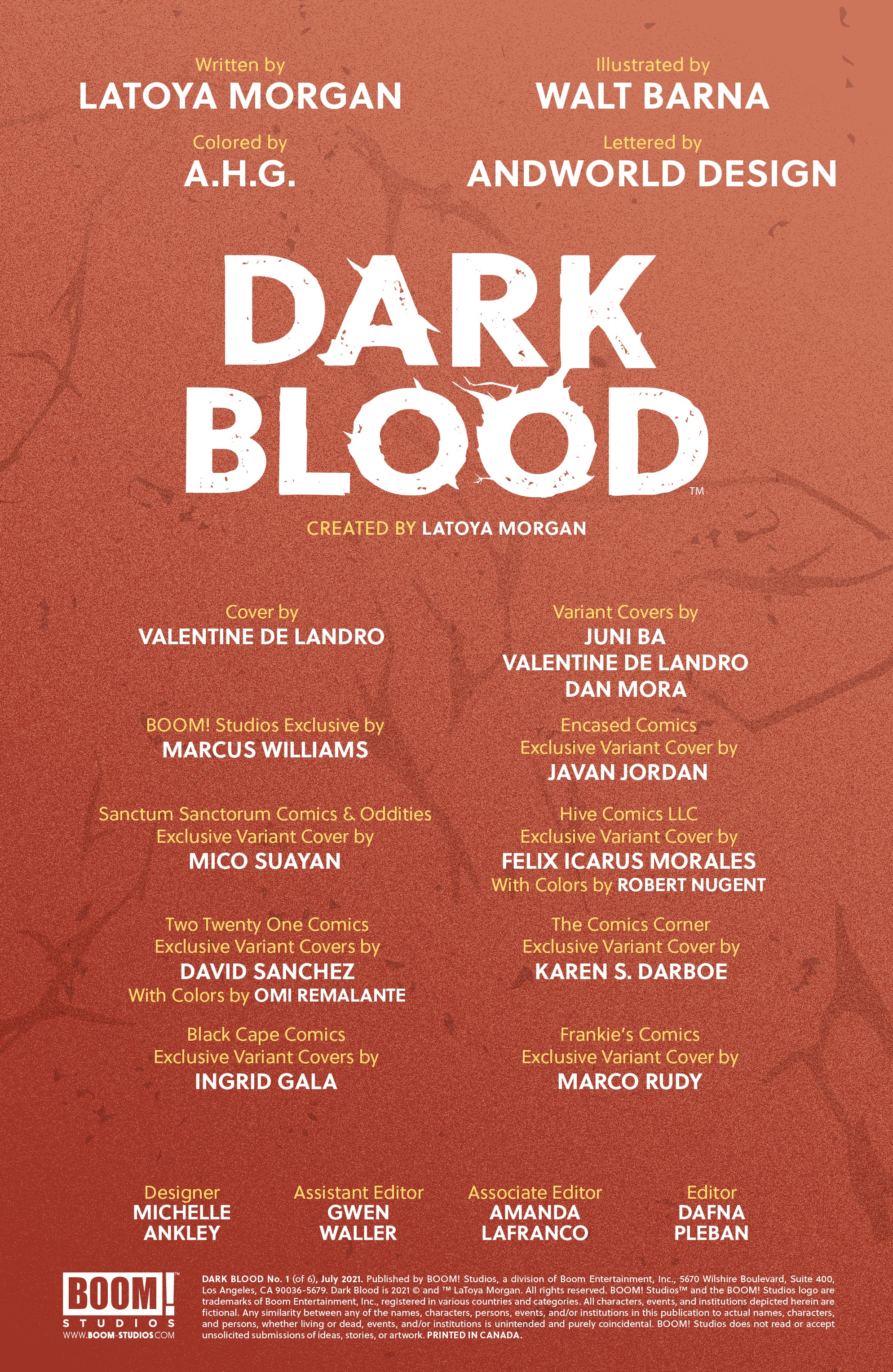 Read online Dark Blood comic -  Issue #1 - 2