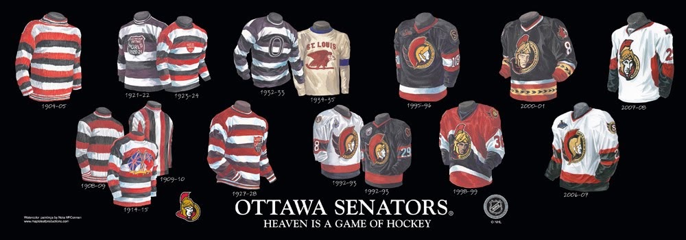 senators jersey history