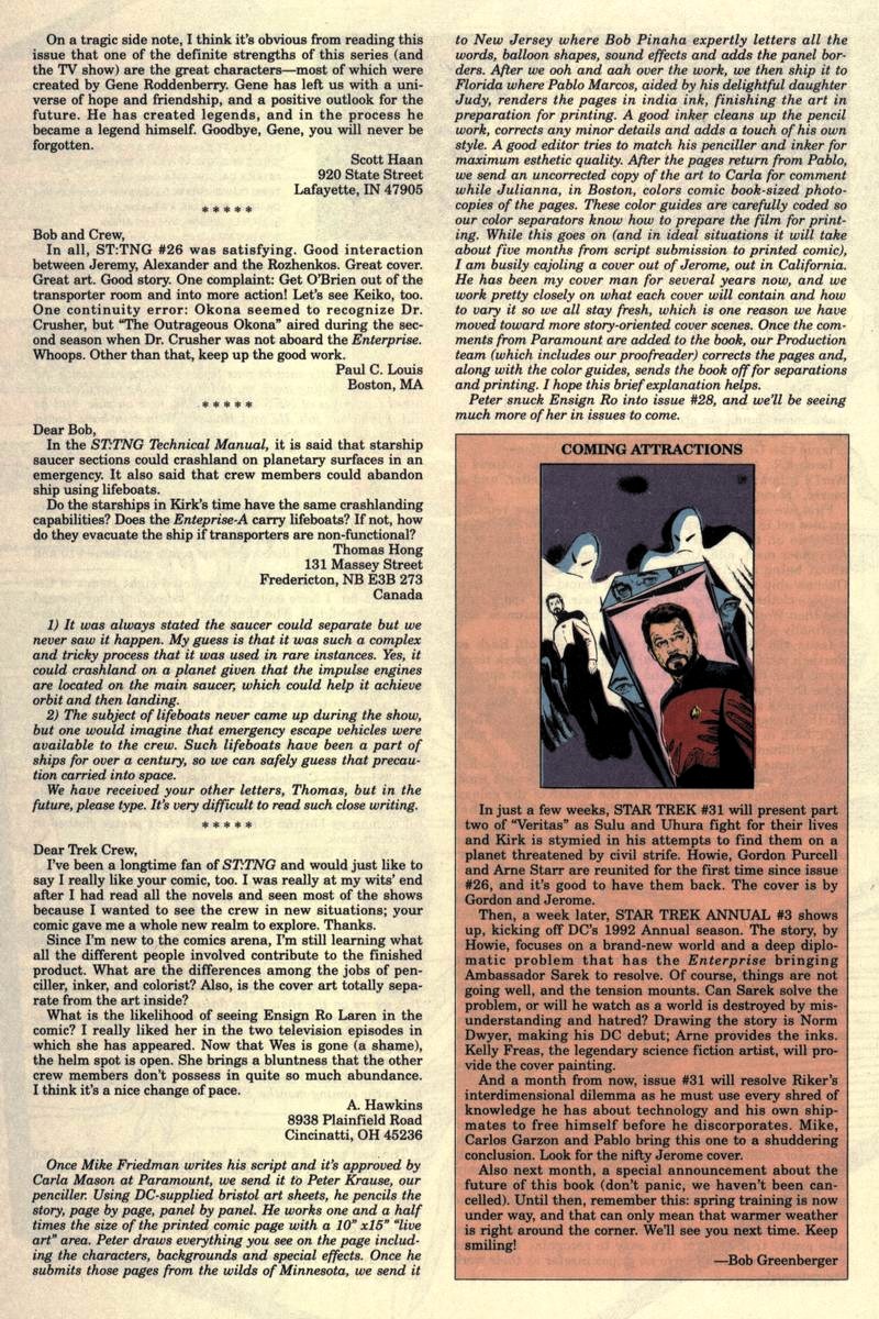 Read online Star Trek: The Next Generation (1989) comic -  Issue #30 - 26