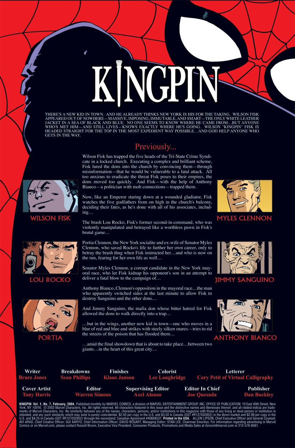 Read online Kingpin (2003) comic -  Issue #7 - 2