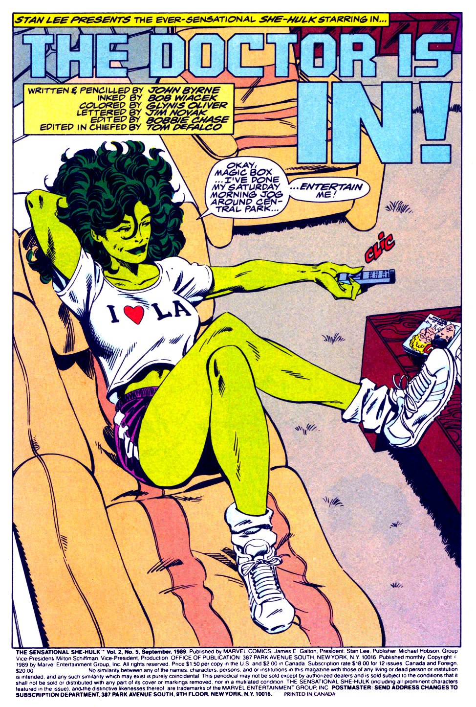 Read online The Sensational She-Hulk comic -  Issue #5 - 2