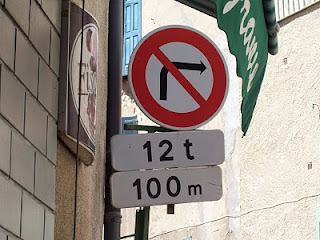 Verkeerdbord in Frankrijk