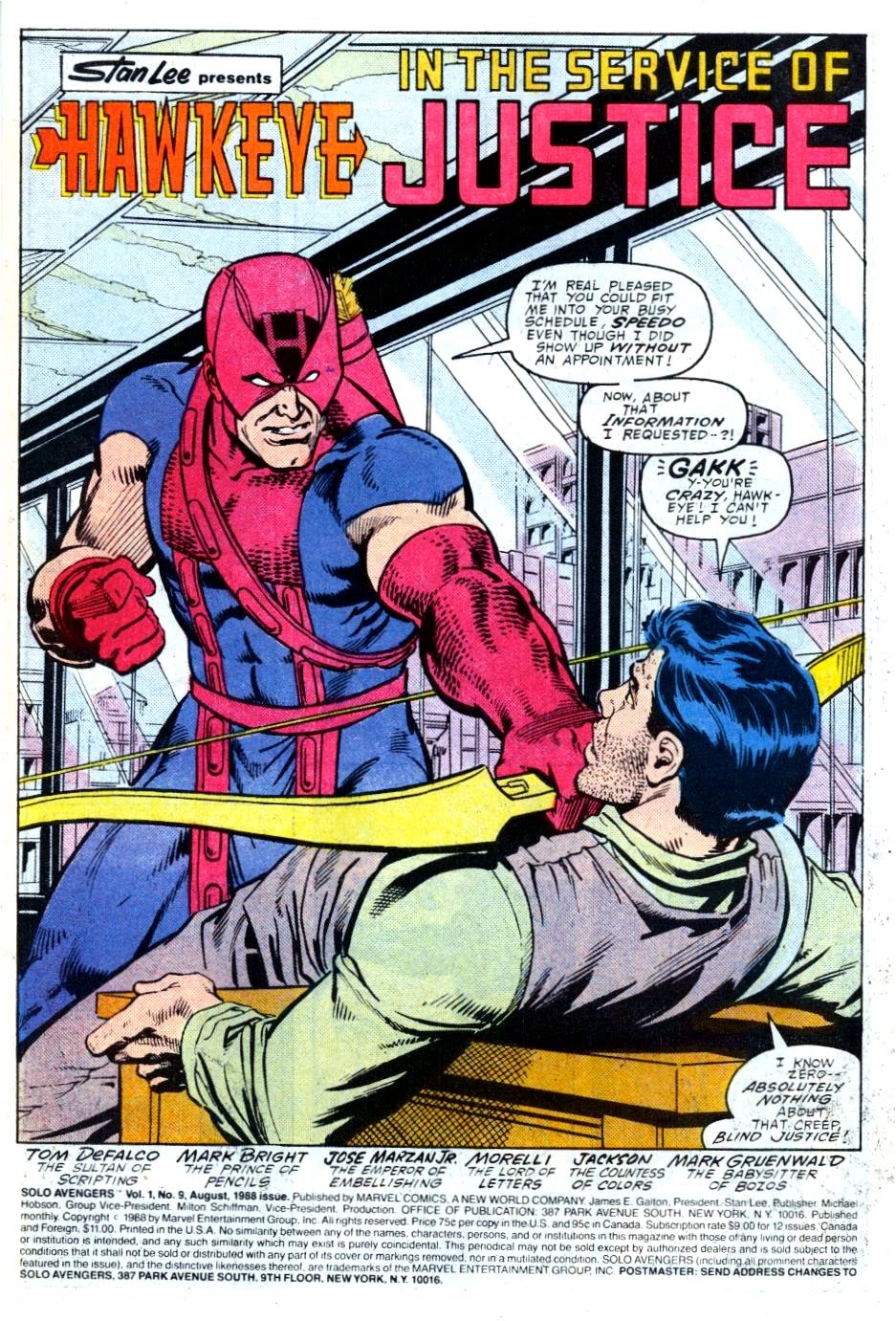 Read online Solo Avengers comic -  Issue #9 - 2