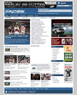 Free Wordpress Themes : Playmaker for Wordpress Templates
