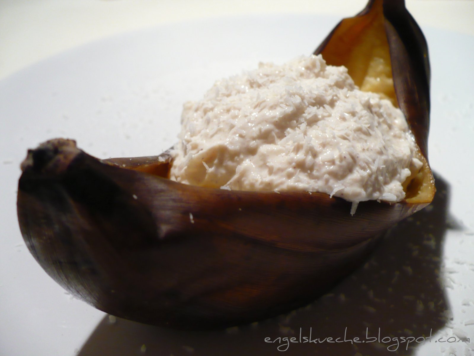 Essen aus Engelchens Küche: Gegrillte Bananen mit Kokos-Zimt-Quark