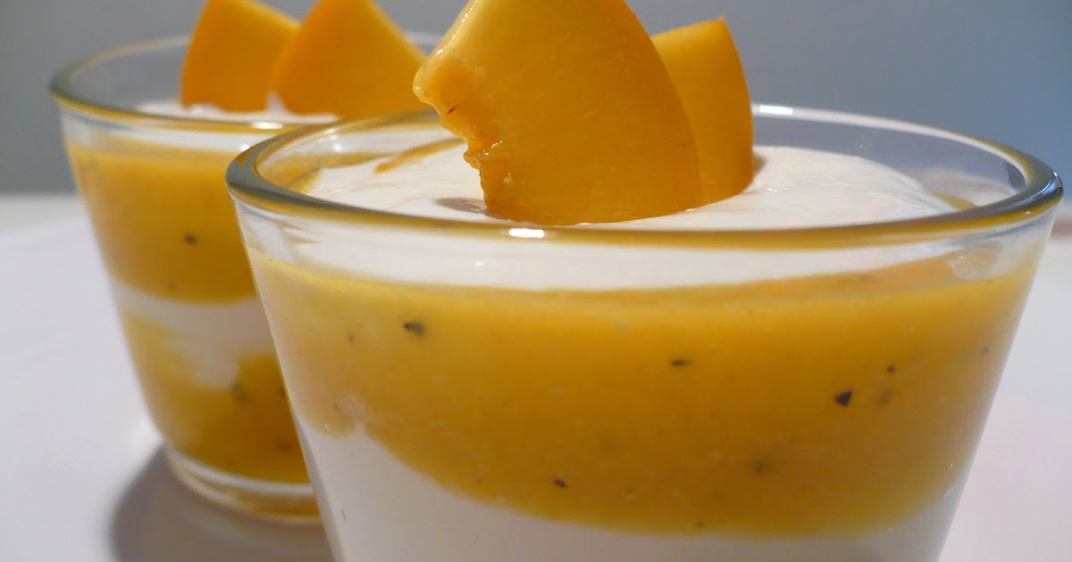 Essen aus Engelchens Küche: Quarkcreme mit Pfirsich-Maracuja-Mousse