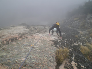 "Evolution Rock", el Pico de la Miel. 6b+/Ae(7b+), M1+