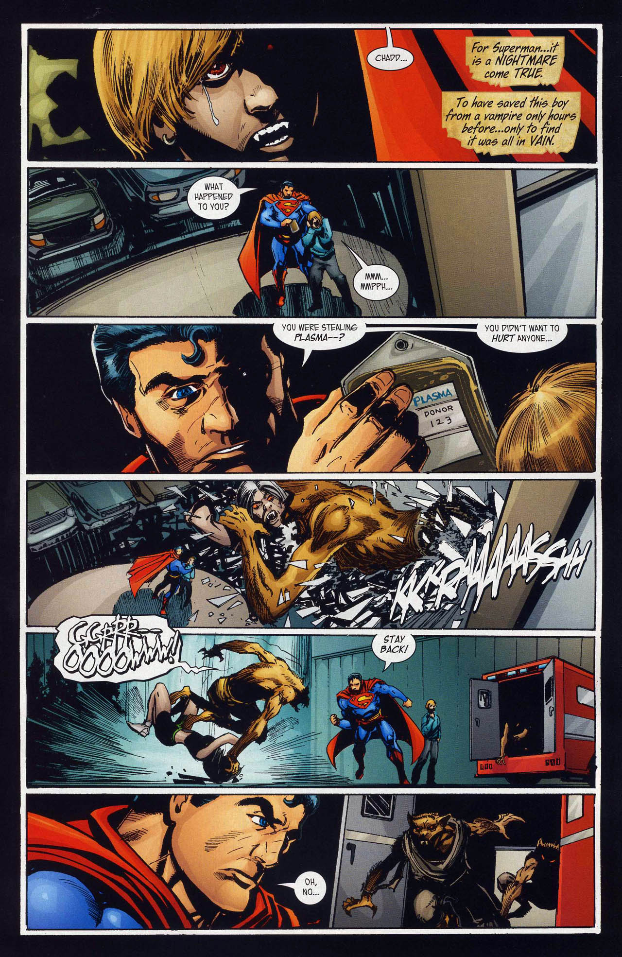 Read online Superman and Batman vs. Vampires and Werewolves comic -  Issue #4 - 4