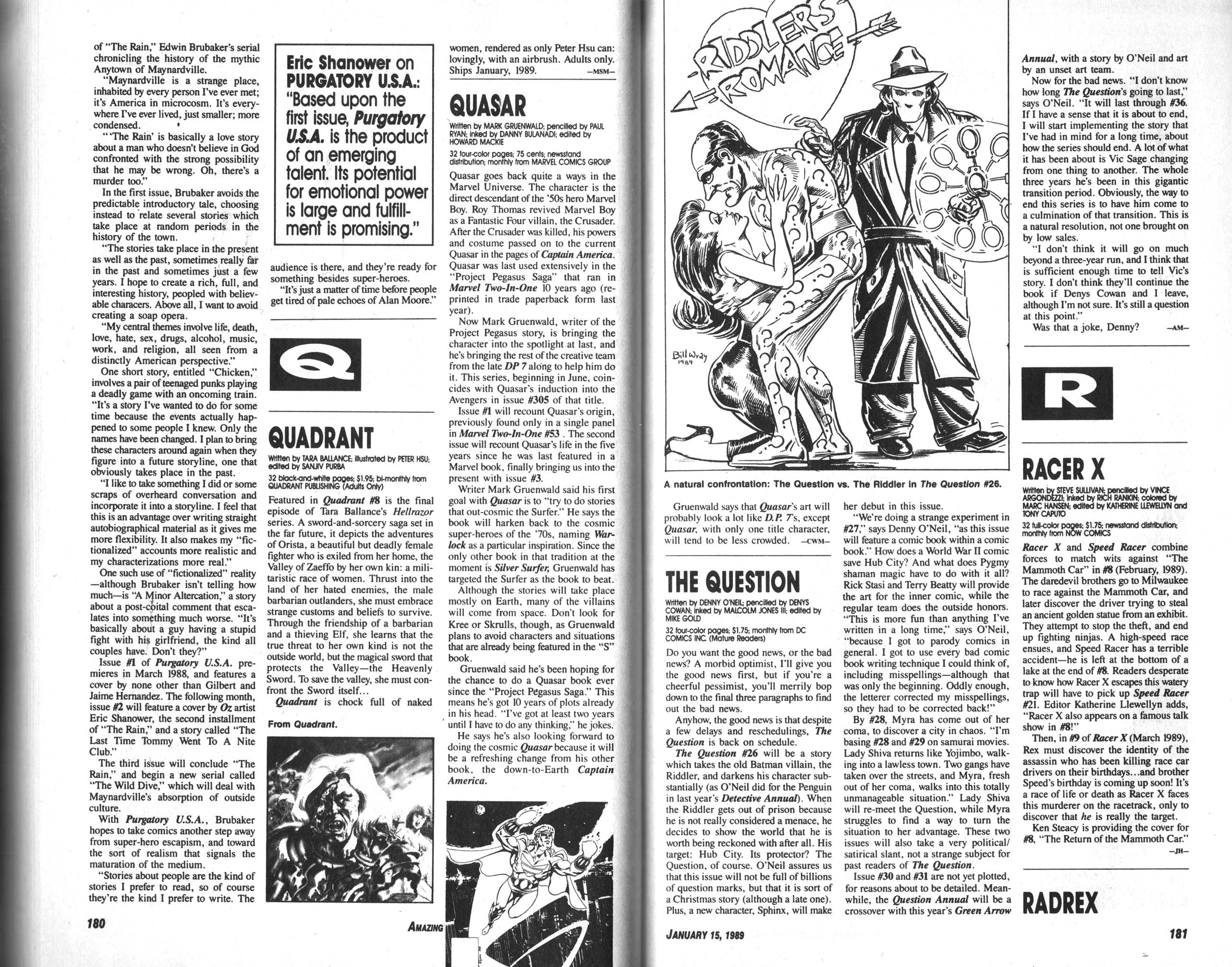 Read online Amazing Heroes comic -  Issue #157 - 91