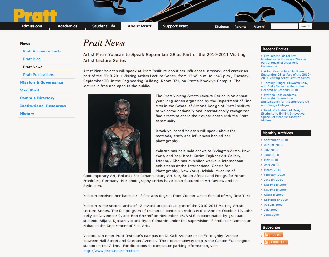 Pratt Institute | Admissions