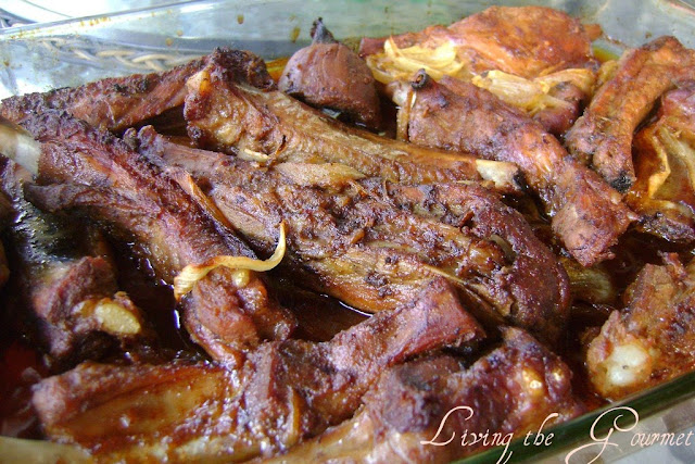 spareribs with a coffee marinade