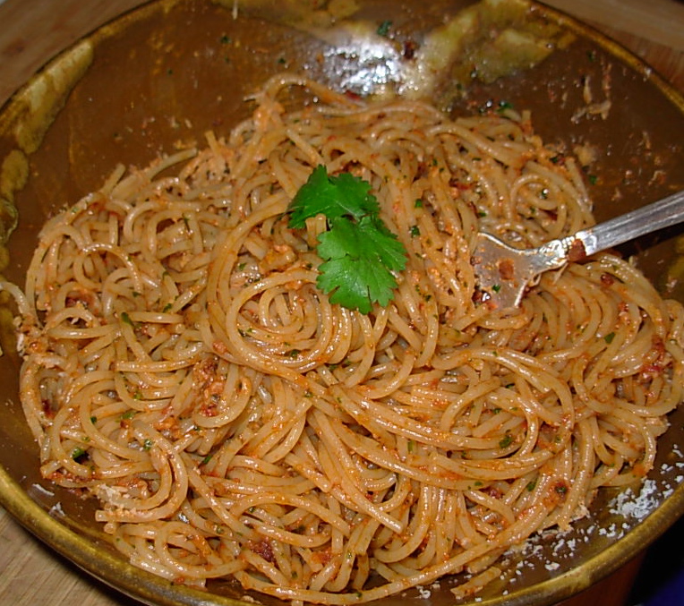 From Kirsten's Kitchen to Yours Capellini with Moroccan Style Sundried
