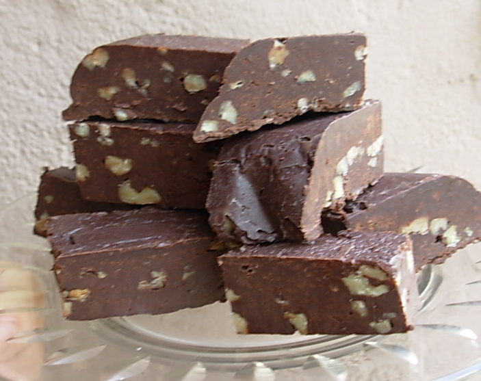 From Kirsten's Kitchen to Yours Easy Dark Chocolate and Walnut Fudge