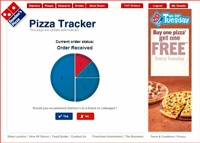 pizza progress tracker dominos domino track