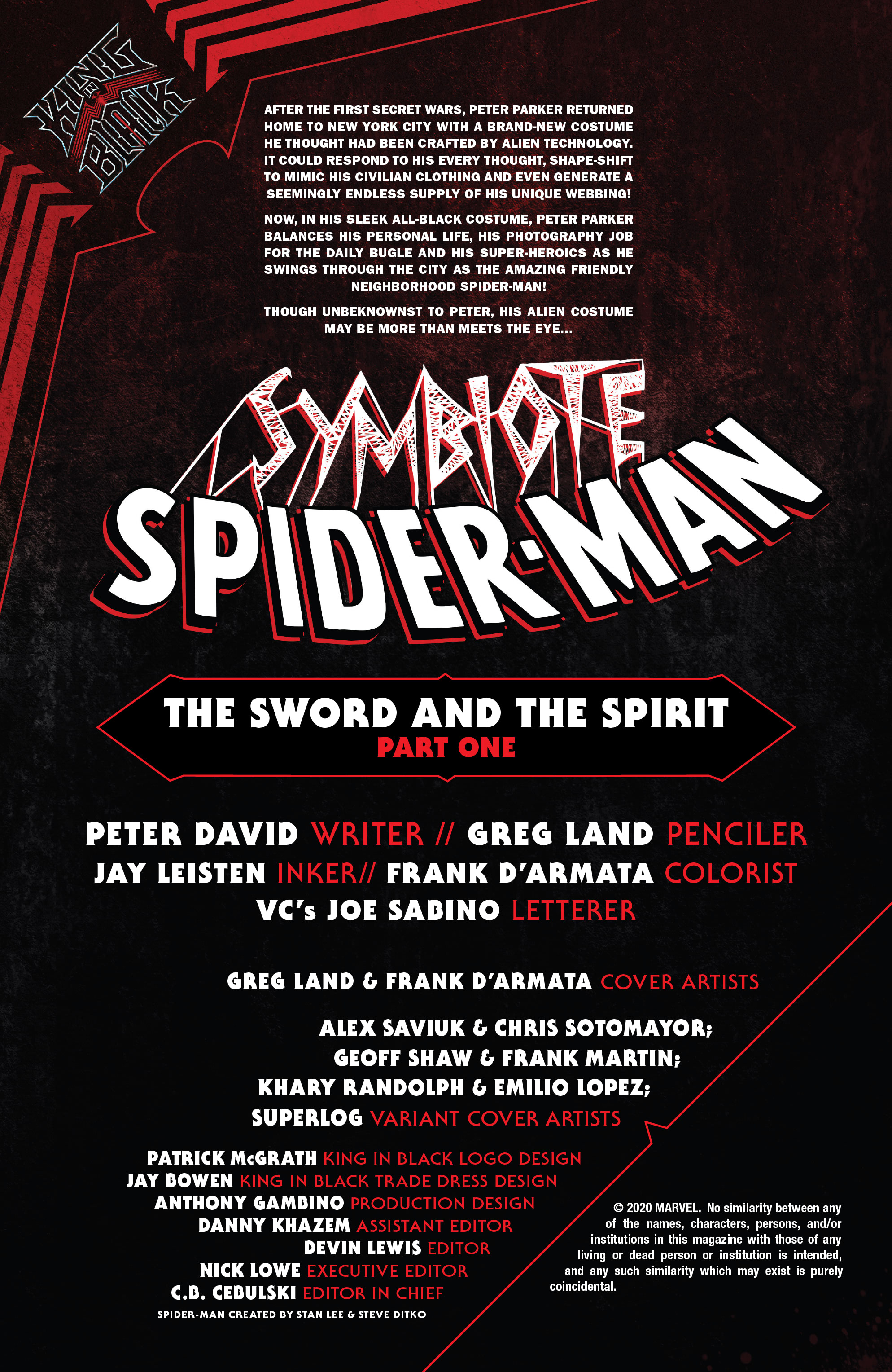 Read online Symbiote Spider-Man: King In Black comic -  Issue #1 - 2