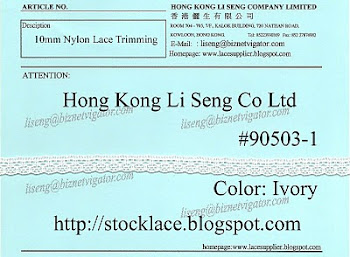 Nylon Lace Trimming Supplier - Hong Kong Li Sen Co Ltd