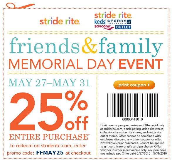 Coupon for stride rite Clearance