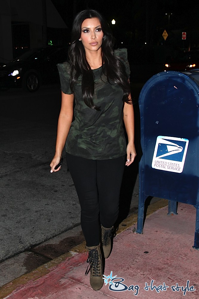 kim kardashian camo shirt