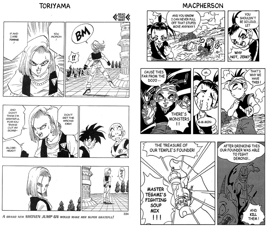 What is a ridiculous Dragon Ball manga panel that when you read it