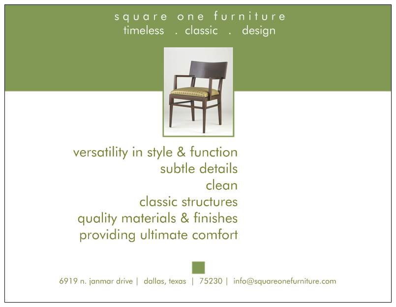 Square One Furniture our new Postcards!