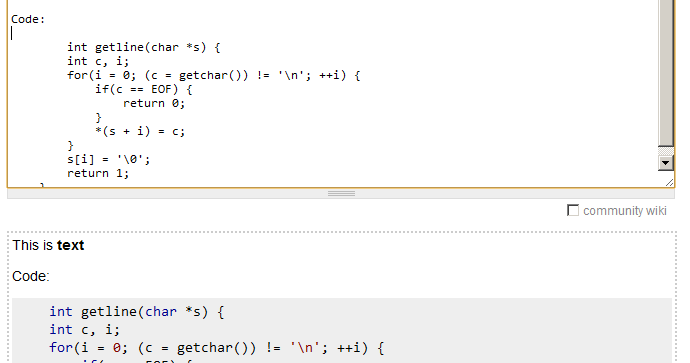 Andreas Grech's Blog: Stackoverflow's reverse-engineered WYSIWYM editor