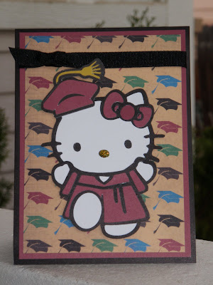 Stamping With Sweet E: Hello Kitty Graduation Card